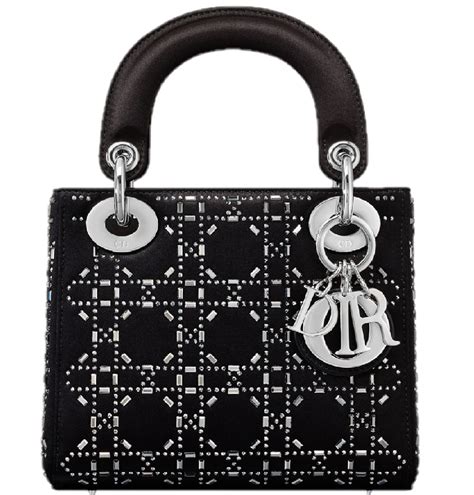 dior handbag m911|Mini Lady Dior Bag Black Satin Embroidered with White Resin .